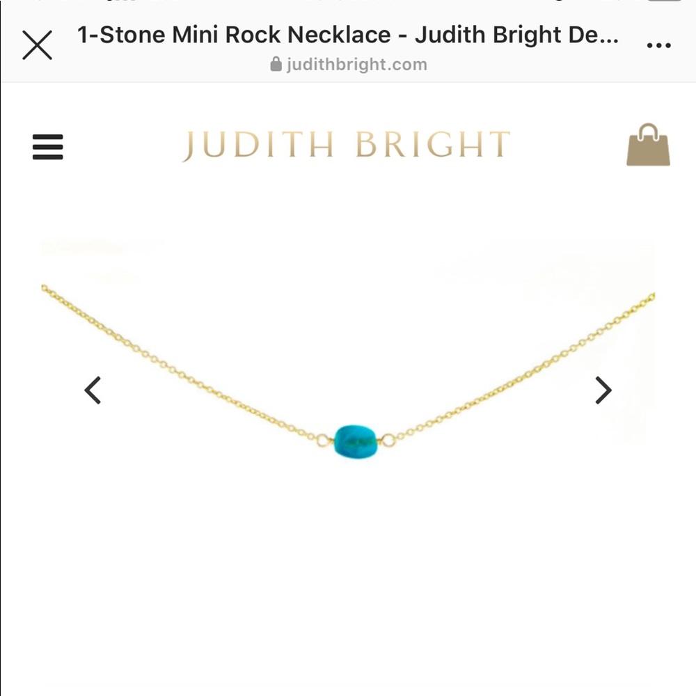 Judith Bright one stone mini rock necklace!